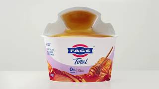 FAGE Total 0 Split Cup con Miele Bianco Straordianario [upl. by Oliy]