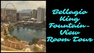 Bellagio Resort Tower Fountain View King Room  Las Vegas  ROOM TOUR 2022 [upl. by Annora]