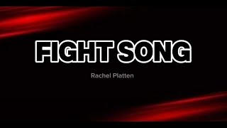 FIGHT SONG  RACHEL PLATTEN HD KARAOKE [upl. by Ahsinyd]