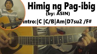 Himig ng Pagibig  Asin  Acoustic jam with chords and lyrics  Plucking style [upl. by Attener]