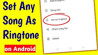 How to Make a Song Your Ringtone on Android 2024 [upl. by Kina]