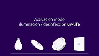 Funcionamiento Iluminación y Desinfección uvlife [upl. by Haskel]