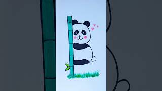 Bden Kolay Panda Çizimi 🐼Easy Panda Drawing from B shorts keşfet viral art çizim [upl. by Eckblad]