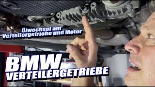 BMW Verteilergetriebe und Motor Ölwechsel  Xdrive [upl. by Lynnelle]