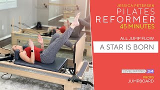 Pilates Reformer 45 Minute Workout All Jump Flow  A Star is Born [upl. by Wira95]