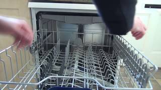 How to Tip 25  Raise or lower the top washing rack on a Siemens Varioflex Dishwasher [upl. by Ellednek]