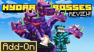 HYDRA BOSSES ADDON Brings 6 Boss Battles to Minecraft Bedrock Survival indepth review [upl. by Sacul815]