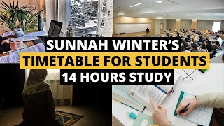 Winters Sunnah Timetable for Students📅 Sunnah Timetable For Winters Islamic Timetable For Students [upl. by Anpas158]