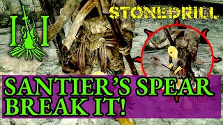 DARK SOULS 2 How to break Santiers Spear Fast santiers spear location  DS2 Guide [upl. by Trocki]