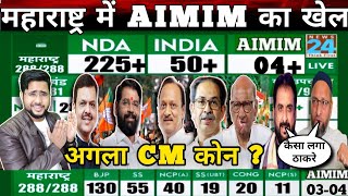 Maharashtra Election 2024 Result Live में देखिए AIMIM का खुला खाता 3 MLA जीत के कगार पर Next CM कोन [upl. by Keyek598]