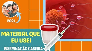 INSEMINAÇÃO HUMANA CASEIRA MATERIAIS QUE EU USO HOUSE INSEMINATION  Pimenta Cereja [upl. by Gnouh67]