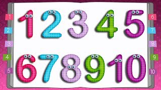 Learn to Write Numbers  10 Little Numbers Song for Children [upl. by Nylhsa]