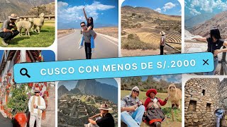 ¿Cusco con menos de S2000 ¡ES POSIBLE 😱 [upl. by Ennairb]