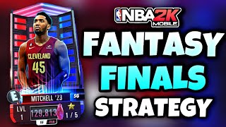 FANTASY FINALS EASY amp HARD MODE STRATEGY TO GET PLAYOFFS MITCHELL FOR FREE  NBA 2K MOBILE [upl. by Clea]