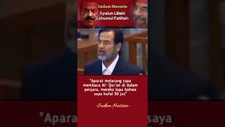 Sadam Hussein mantan presiden Iraqmotivasiislamsemangat menginspirasihidup nasehathidup [upl. by Namas]