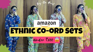 Affordable Must Have Summer Coord Sets  Ethnic Coord Sets Under Rs 600  Kanikka Attrii amazon [upl. by Annaujat]