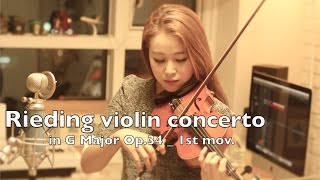 Rieding violin concerto in G Major op341st mov [upl. by Odnolor]