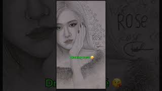 Subscribe artrose rosé blackpink art drawing [upl. by Wynne]