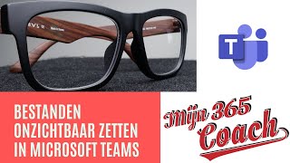 Bestanden onzichtbaar maken in Microsoft Teams [upl. by Dareen981]