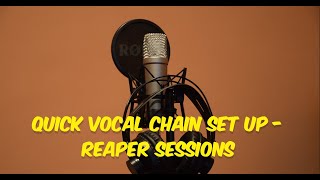 Quick Metal Vocal Chain Reaper Sessions [upl. by Tikna]