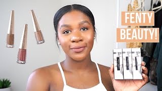 NEW FENTY BEAUTY STUNNA LIP PAINTS l UNBUTTON UNCUFFED  UNVEIL [upl. by Magdalene198]