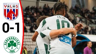 Volos vs Panathinaikos 01 All Goals and Extended Highlights [upl. by Nrek]