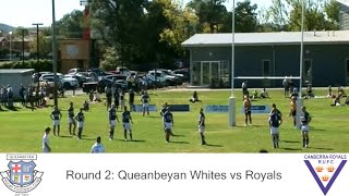 Queanbeyan Whites vs Royals Round 2 Highlights [upl. by Sothena]