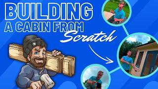 BUILDING A SMALL LOG CABIN 🪵 FROM SCRATCH ➡️ZERO EXPERIENCE NEEDED⬅️ [upl. by Rento]