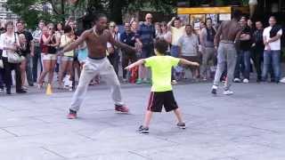 Street Performers Downtown Manhattan New York [upl. by Andy]