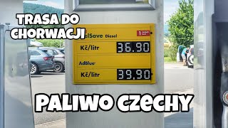 Polska  Chorwacja Ceny paliw na trasie czI Czechy [upl. by Ainafets381]