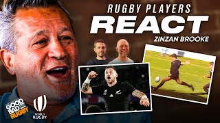 Zinzan Brooke reacts to his FAMOUS 50m Drop Goal [upl. by Boonie]