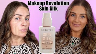 Makeup Revolution Skin Silk Foundation amp Soft Satin Lipstick Review [upl. by Janean]