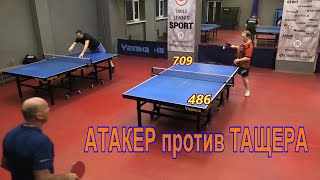 АТАКЕР vs ТАЩЕР Чирков А 709  Ивахнов А 486 настольный теннис турнир 0503 СанктПетербург [upl. by Niliac802]