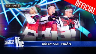 CÓ EM VUI  NGẮN chào sân bằng bản rap love đầy ngọt ngào  Rap Việt 2024 Live Stage [upl. by Resay858]