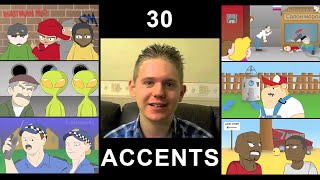 The English Language In 30 Accents Animated [upl. by Riha483]