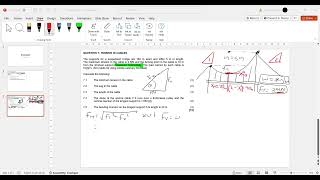 Strength of materials N6 Tension in cable Parabolic catenary [upl. by Craggy]