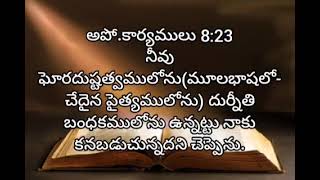 acts of apostles  అద్యాయము 8  living words tanuku  telugu audio bible [upl. by Aitekram]