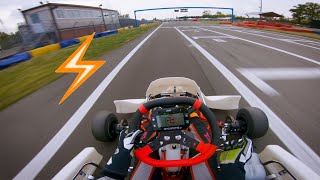 7 LAGHI KART  IL RITORNO  Onboard Birel ART s12  TM KZ R1 [upl. by Aihseym]