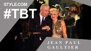 Madonna Hits the Runway at Jean Paul Gaultier  TBT with Tim Blanks  Stylecom [upl. by Sarchet]