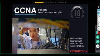 CISNETca CCNA200301 Online Live instructor Led CCNA Classes Students can be from US or Canada [upl. by Madella]