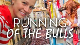 The Running of the Bulls in Pamplona [upl. by Nilhsa]