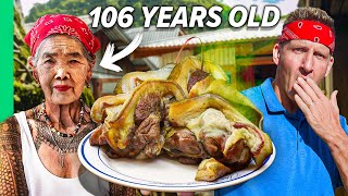 Eating Philippines Rotten Pork Delicacy with Apo Whang Od [upl. by Ribaj]