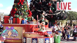 Disneys Christmas Parade LIVE  Production Filming [upl. by Kutchins]