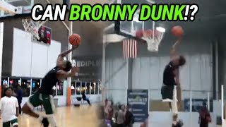 Bronny James Attempts FIRST DUNK Blue Chips Force Team To FORFEIT [upl. by Leede828]