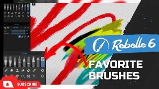 Rebelle 6 New Features Favorite Brushes [upl. by Meldoh]