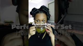 Perfect Roller Set On HEALTHY RELAXED HAIR relaxedhaircare rollerset [upl. by Atteoj]