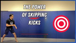 How To Cover Distance in MMA  Skipping Taekwondo Kicks [upl. by Kentigerma]