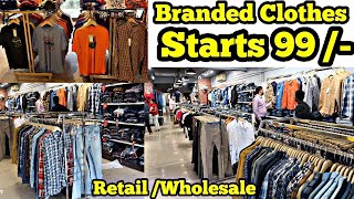 Branded clothes at cheap price  mens wear wholesaleRetail  shirt tshirtjeanspantsjackets [upl. by Yelha]