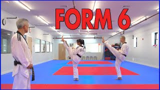 Taekwondo Form 6  Basics For Beginners [upl. by Kcirrem391]