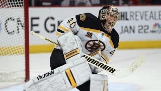 Tuukka Rask shows Jakub Voracek his glove [upl. by Clemente]